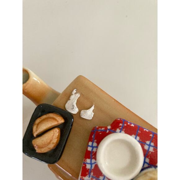 VTG Cardew Design + Silvestri Ceramic Mini Trinket Boxes Kitchen Theme Tea - Picture 4 of 8